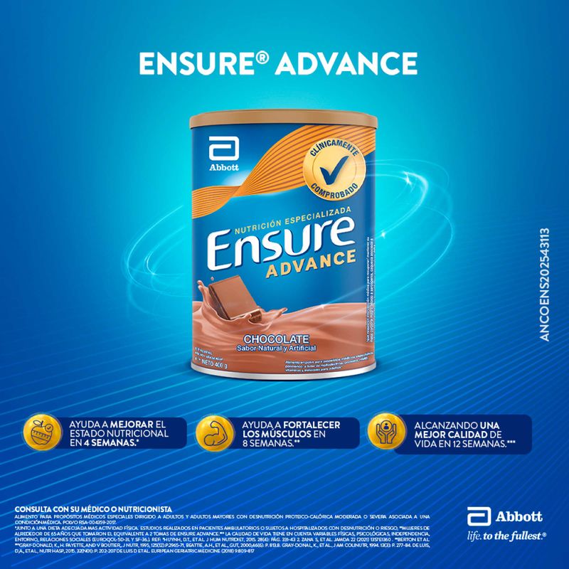ENSURE ADVANCE CHOCOLATE POLVO_B