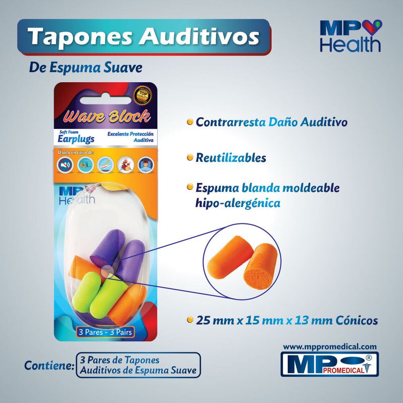 TAPONES PARA OIDO WAVE BLOCK_L
