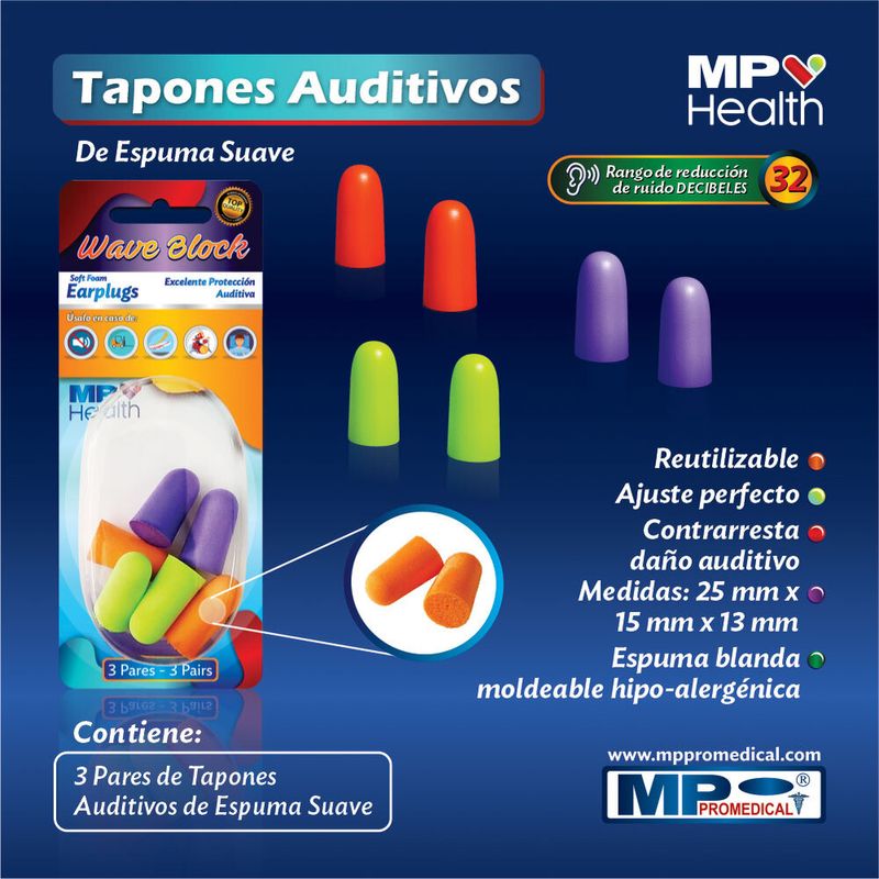 TAPONES PARA OIDO WAVE BLOCK_P