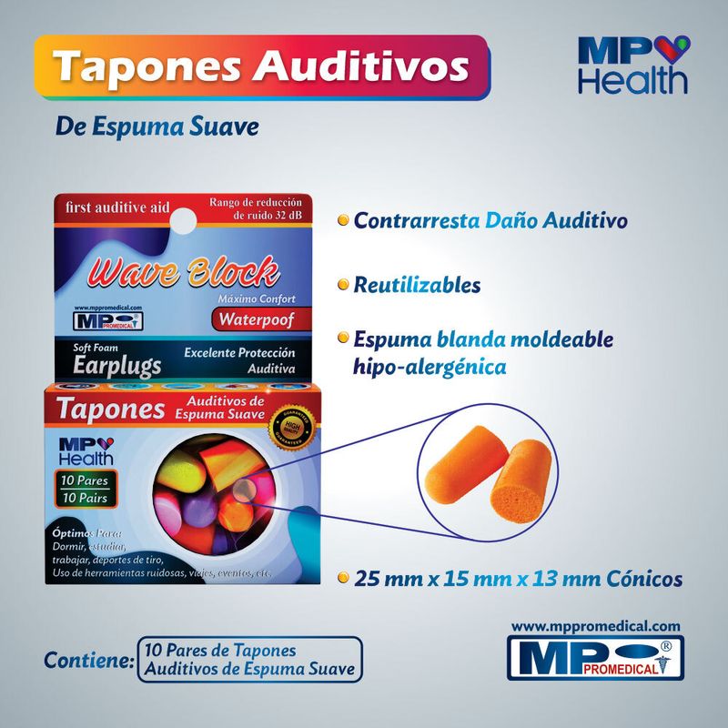 TAPONES PARA OIDO WAVE BLOCK_L