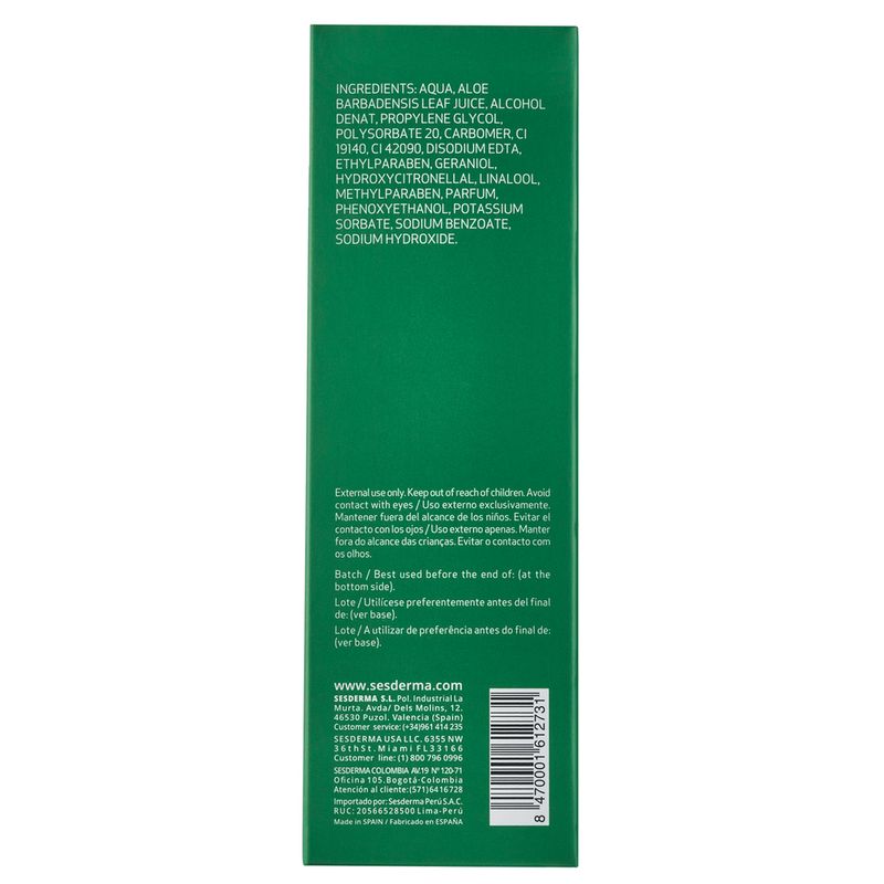 HIDRALOE SESDERMA GEL DE ALOE_P