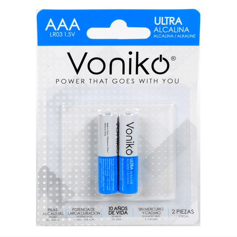 PILA ALCALINA TAMANO AAA VONIK_F