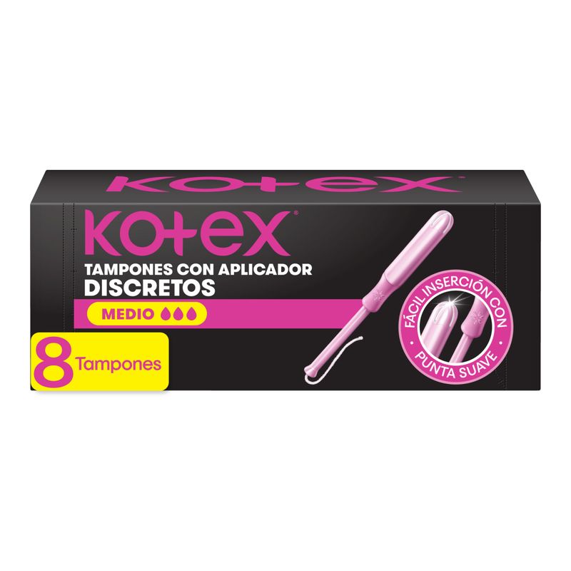 TAMPONES KOTEX APLICADOR MEDI_F