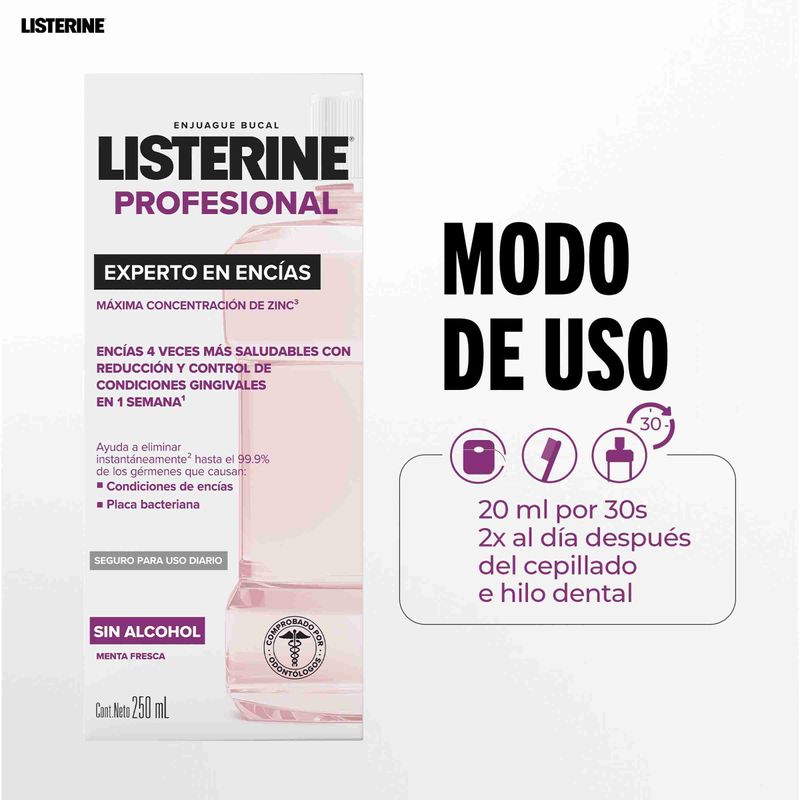 ENJUAGUE BUCAL LISTERINE PROFE_C