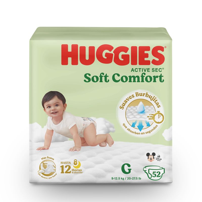 PAÑAL HUGGIES ACTIVE SOFT COMF_F