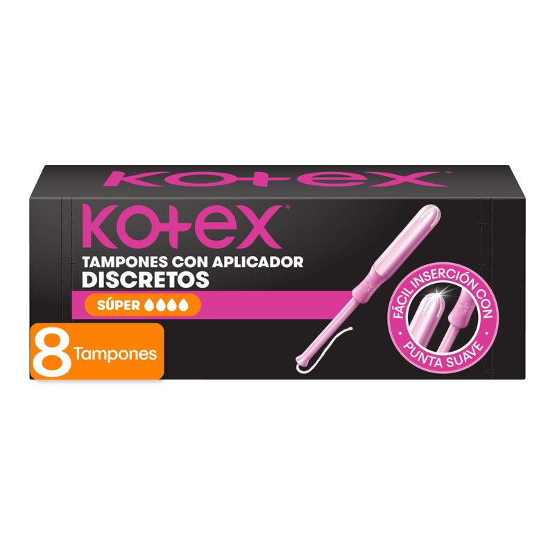 TAMPONES KOTEX APLICADOR SUPER_F