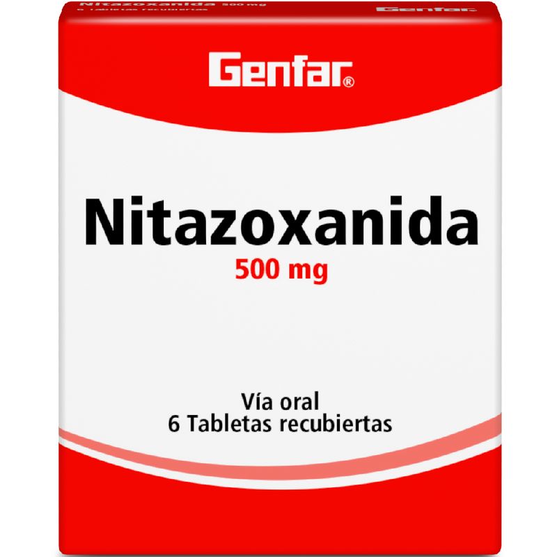 NITAZOXANIDA 500 MG -GENFAR-_F