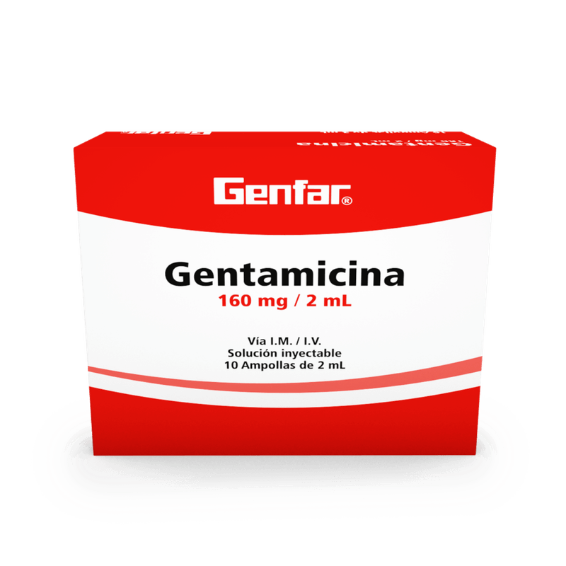 GENTAMICINA 160 MG -GENFAR-_F