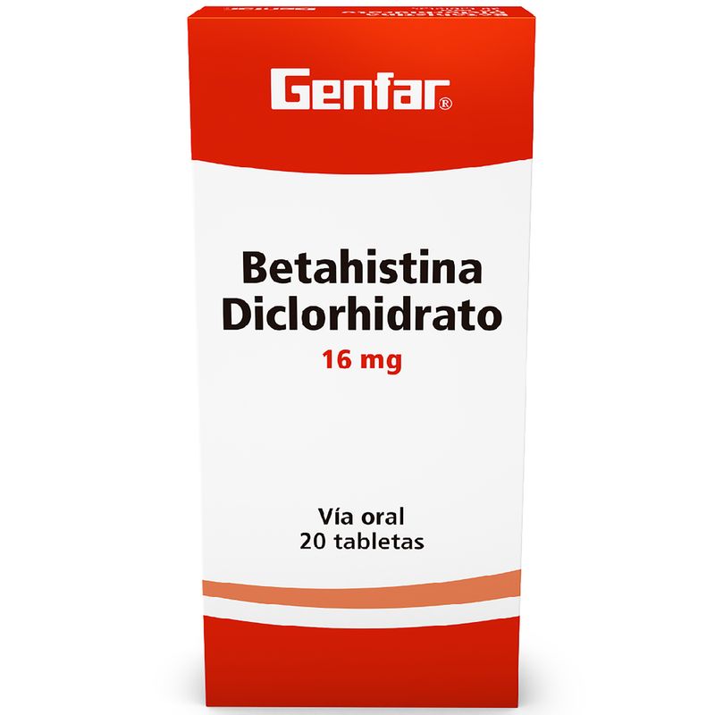 BETAHISTINA DICLORHIDRATO 16 M_F