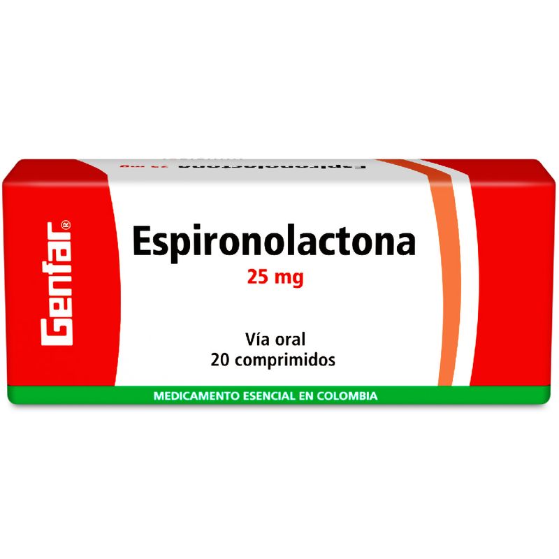ESPIRONOLACTONA 25 MG -GENFAR-_F