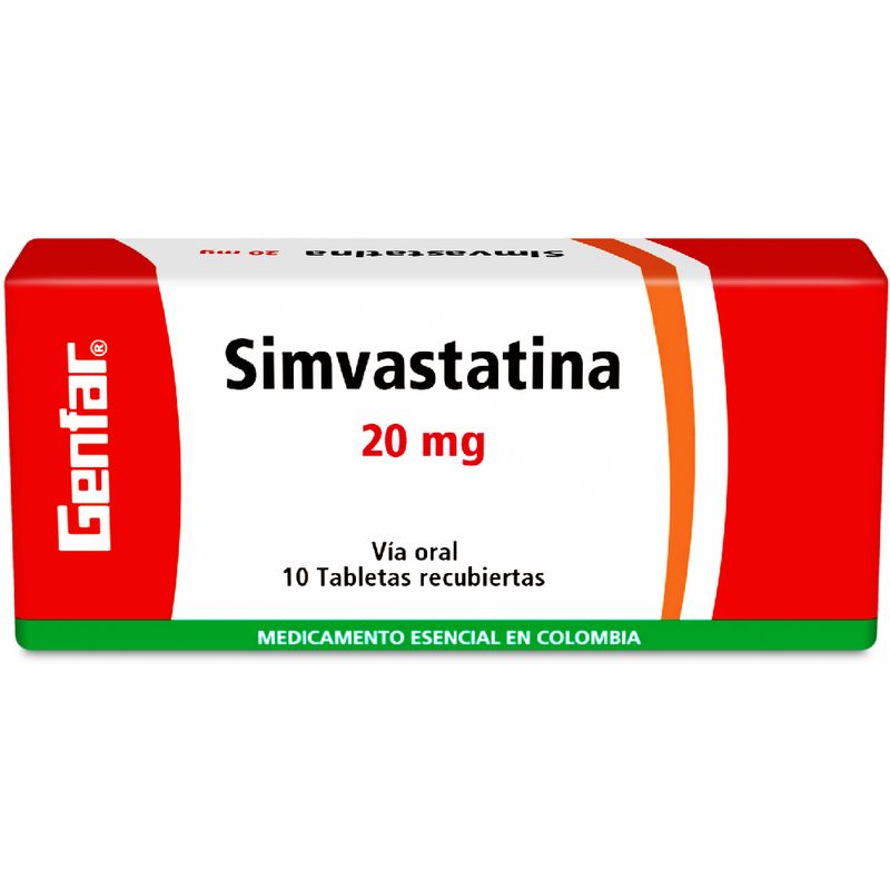 SIMVASTATINA 20 MG -GENFAR-_F