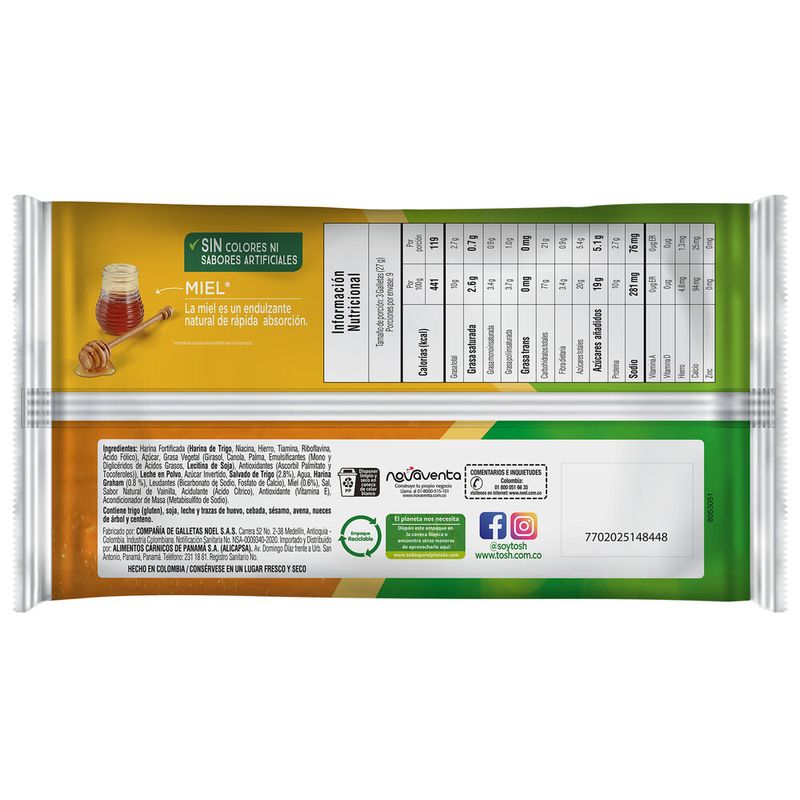 GALLETA TOSH MIEL 243 GRS_P