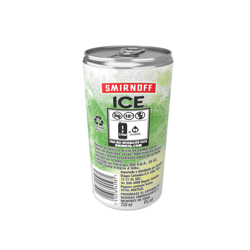 COCTEL SMIRNOFF ICE GREEN APPL_L