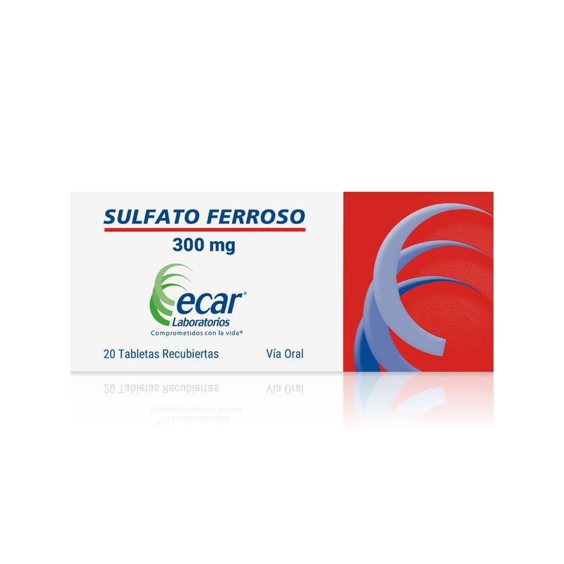SULFATO FERROSO ECAR 300 MG_F
