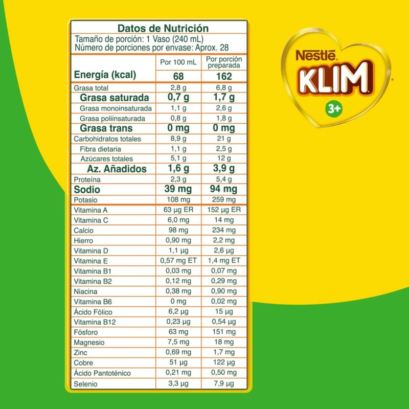 ALIMENTO LACTEO KLIM 3 -_A