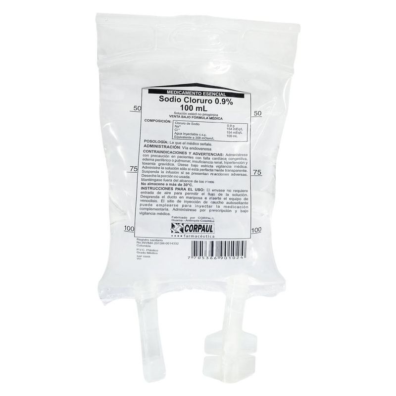 SODIO CLORURO 100ML PVC_F