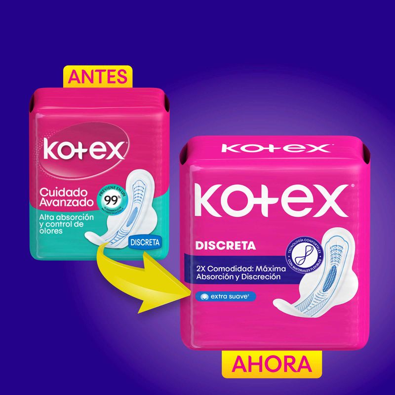 TOALLA KOTEX DISCRETA_L