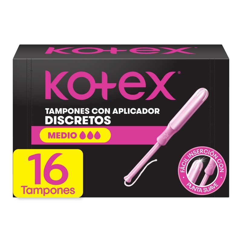 TAMPONES KOTEX APLICADOR MEDIO_F