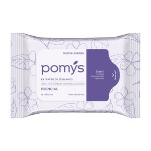 POMYS TOALLITAS HUMEDAS DESMAQUILLADORAS ESENCIAL