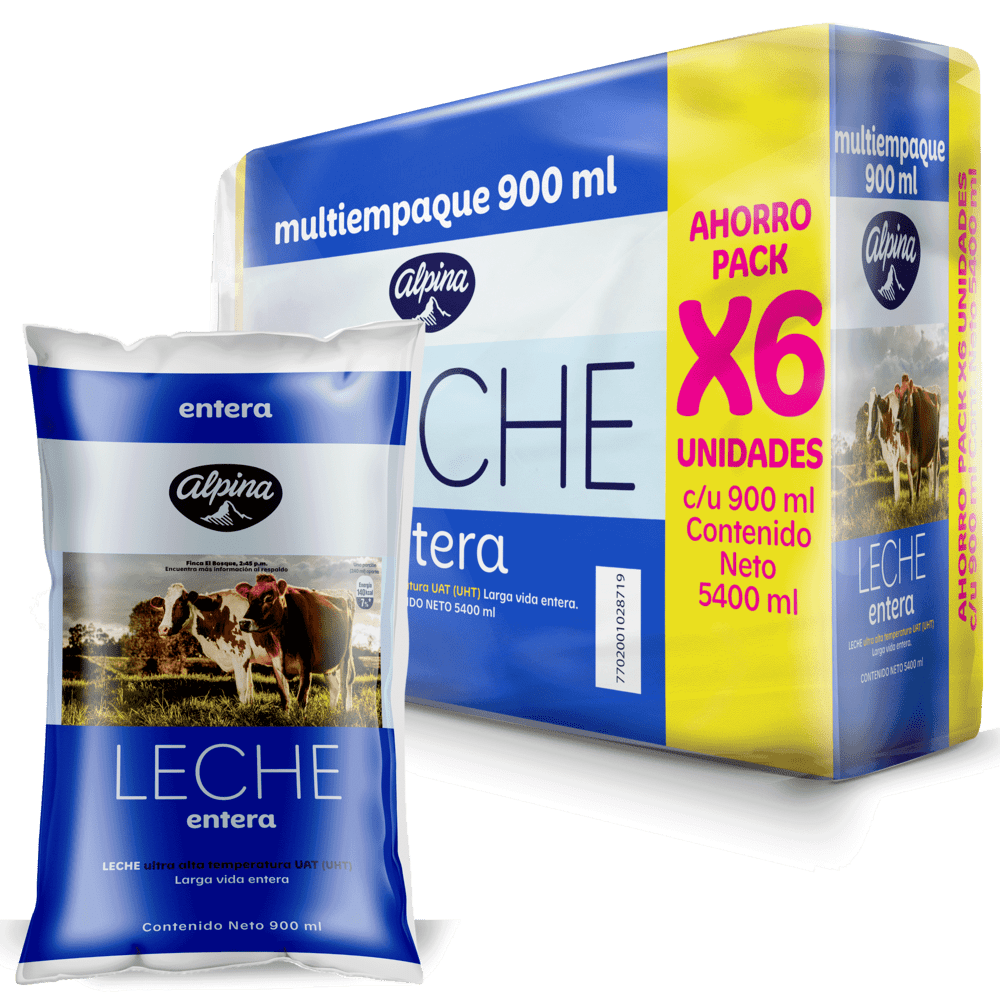 LECHE ALPINA ENTERA 900 ML