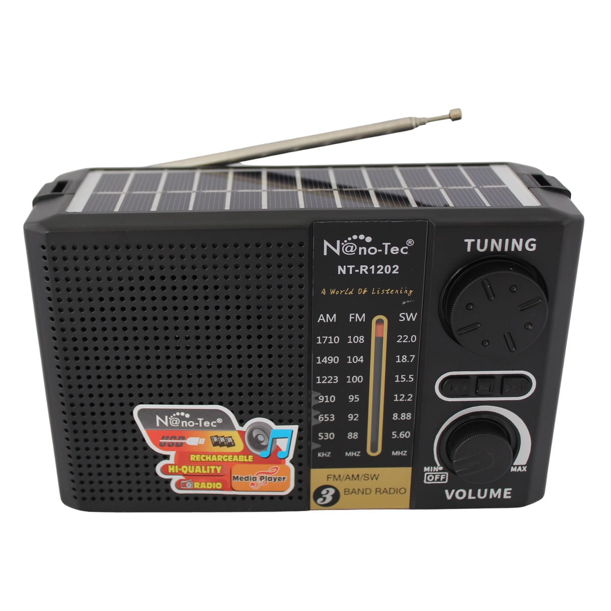 Radio Bolsillo AMFM Carga USB Ranura TF GENERICO