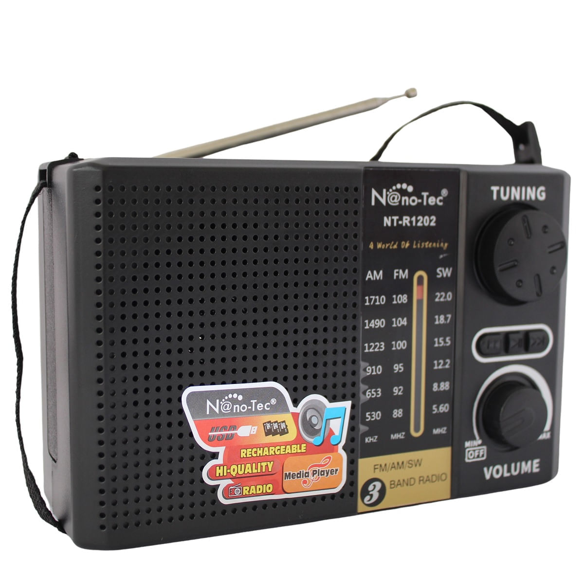 Altavoz bluetooth con radio FM WSA-8606