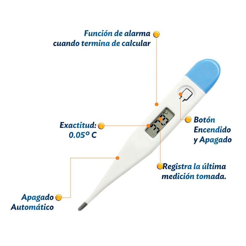 Termometro Digitale Biosynex Punta Flessibile per Bambini e Adulti