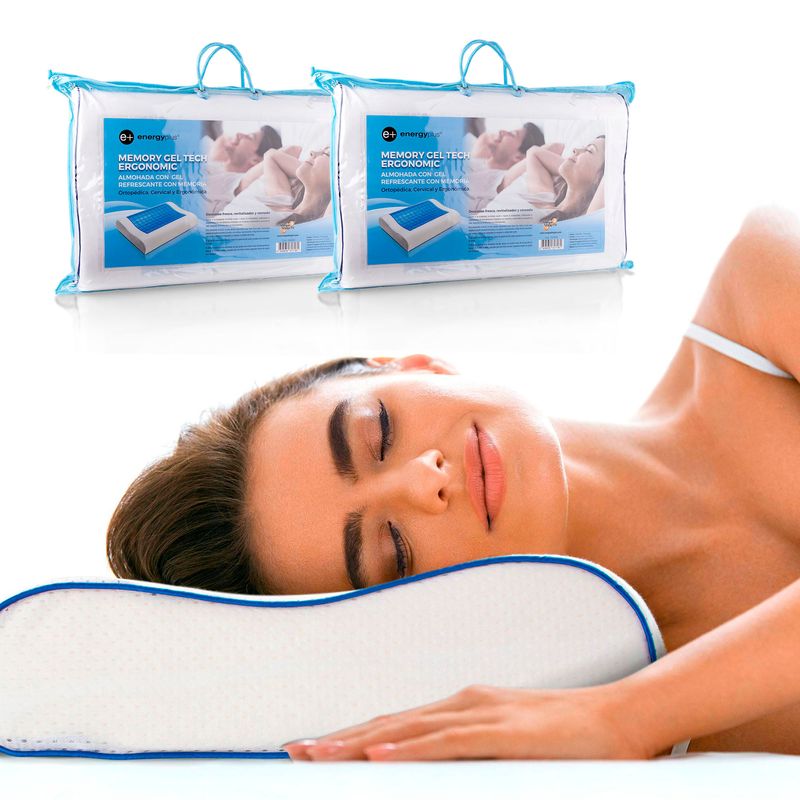 Almohada con gel refrescante ortopédica con memoria sale