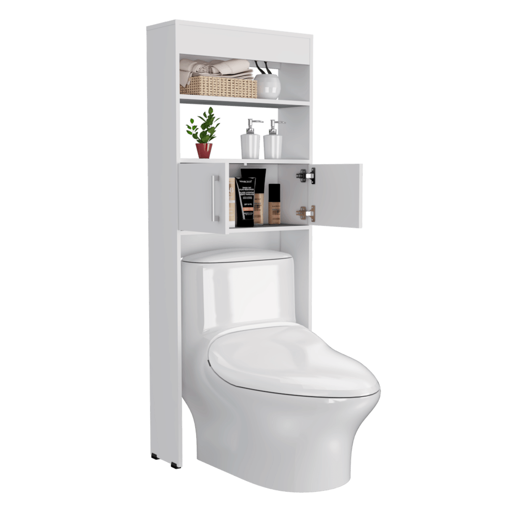 Mueble Auxiliar de Baño Ibis, Blanco, con Dos Puertas Batientes ZF -  VIRTUAL MUEBLES