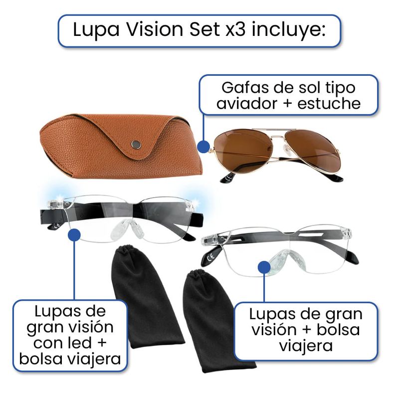 Lupa Vision Set x3