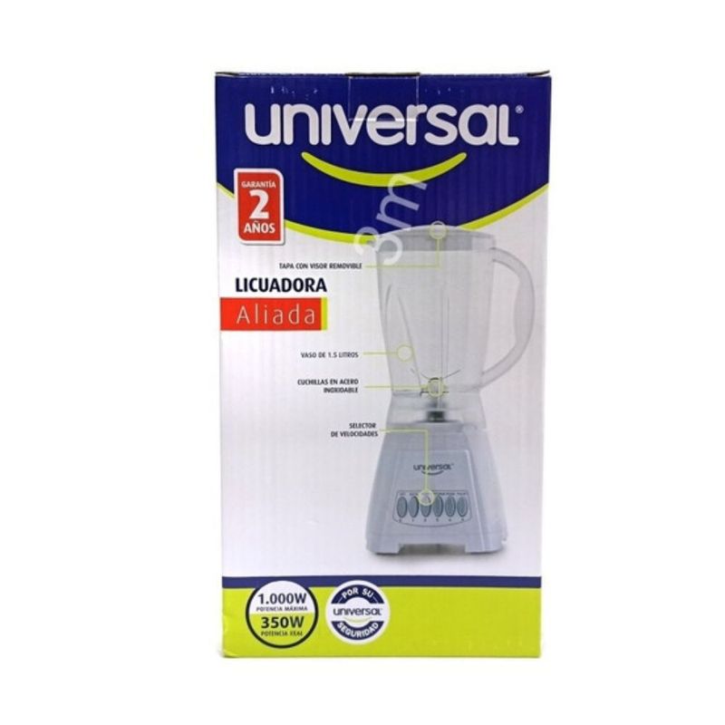 Licuadora universal 1.5 litros best sale vaso de vidrio precio