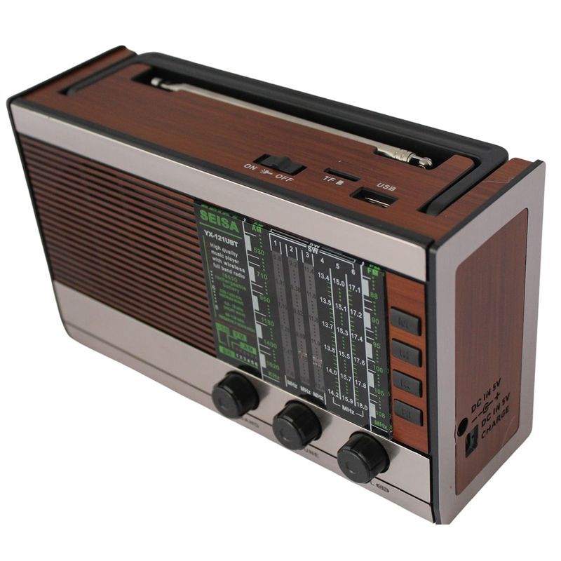 Radio Parlante Bluetooth Recargable Con AM FM SW - M6