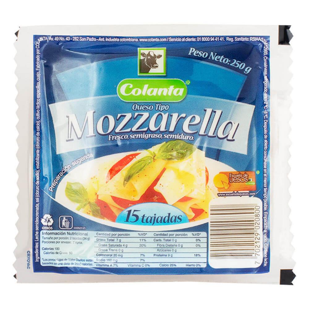 Queso Mozarella Tajado