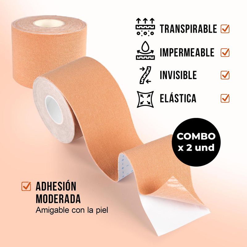 Cinta Levanta Busto Brasier Invisible Adhesivo Boob Tape