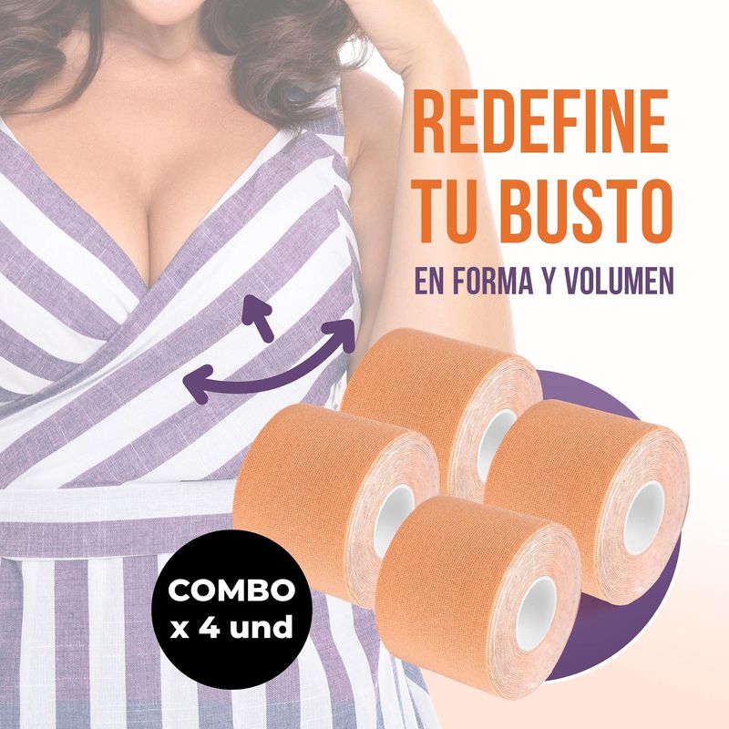 Cinta Levanta Busto brasier invisible adhesivo Boob tape