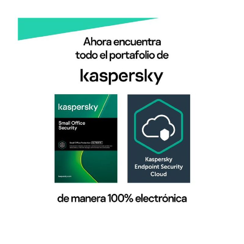 Licencia Kaspersky Small Office Security 8 / 20 dispositivos / 2 Server / 1  año-Base
