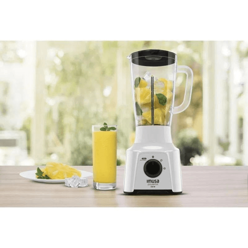 Licuadora IMUSA Powermix Plus 2 Velocidades Blanca