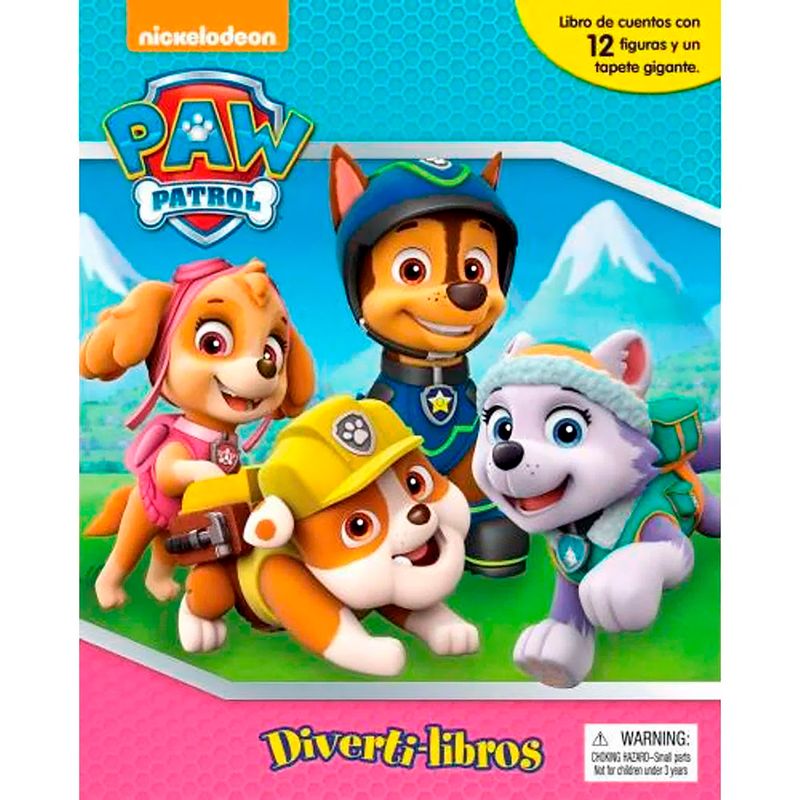 Libro Divertilibros Paw Patrol Girls C/ Alfombra + Muñecos