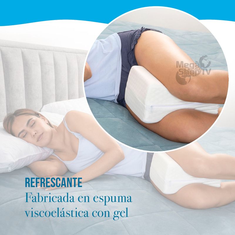 Almohada para Piernas Ortopédica con gel refrescante memory