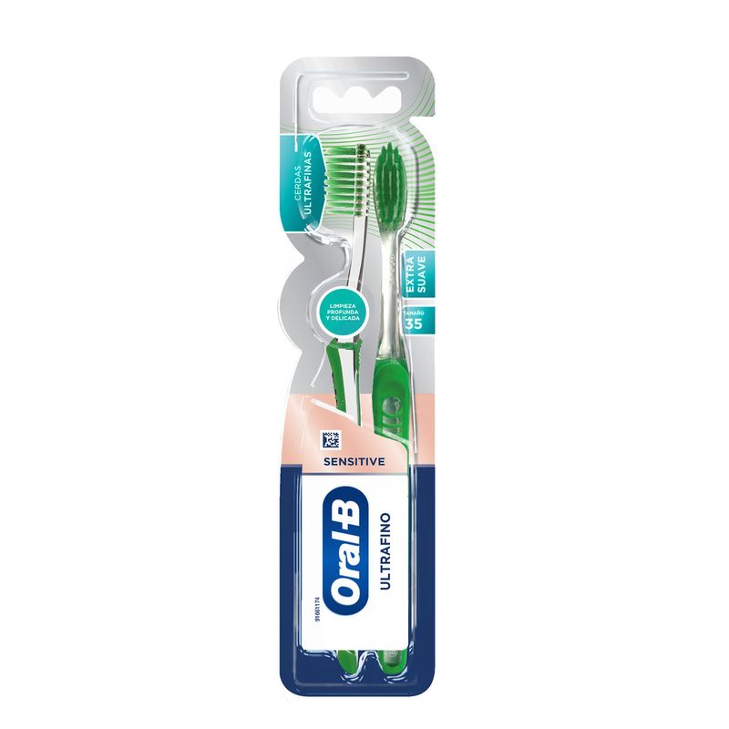 CEPILLO DENTAL DURALON ORAL-B PRO DOBLE ACCIÓN LIMPIEZA TRADICIONAL 900 60H 2  UNIDADES