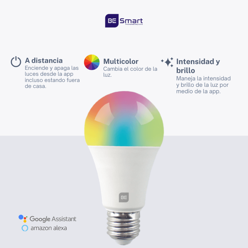 Bombillo Inteligente VTA WiFi Multicolor 9W