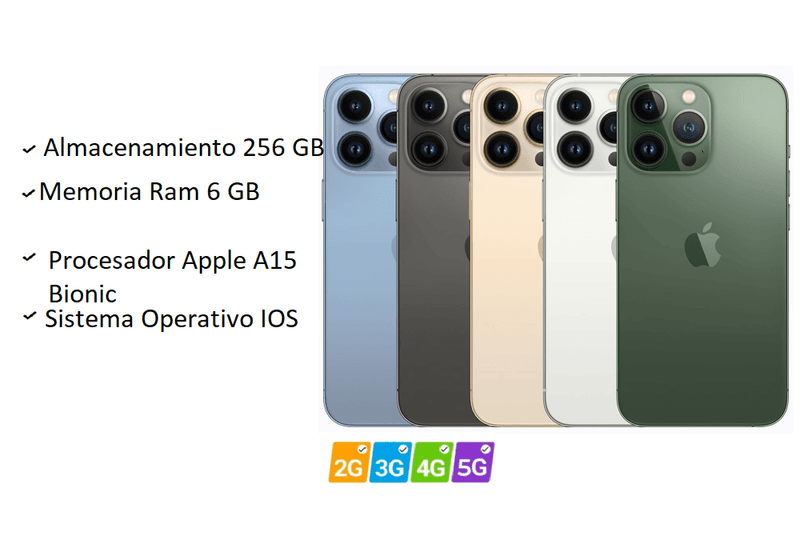 Celular Apple Iphone 13 Pro Max 256gb Verde Reacondicionado Con