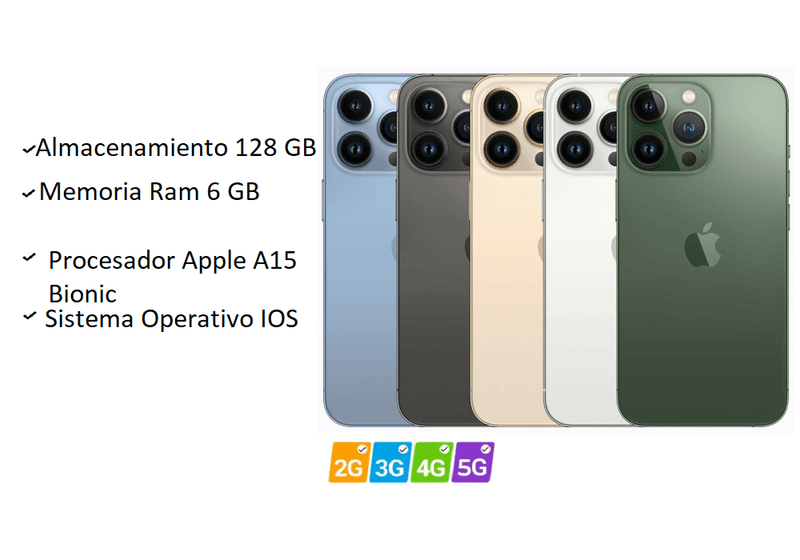 APPLE IPHONE 13 PRO 128GB REACONDICIONADO GRAFITO