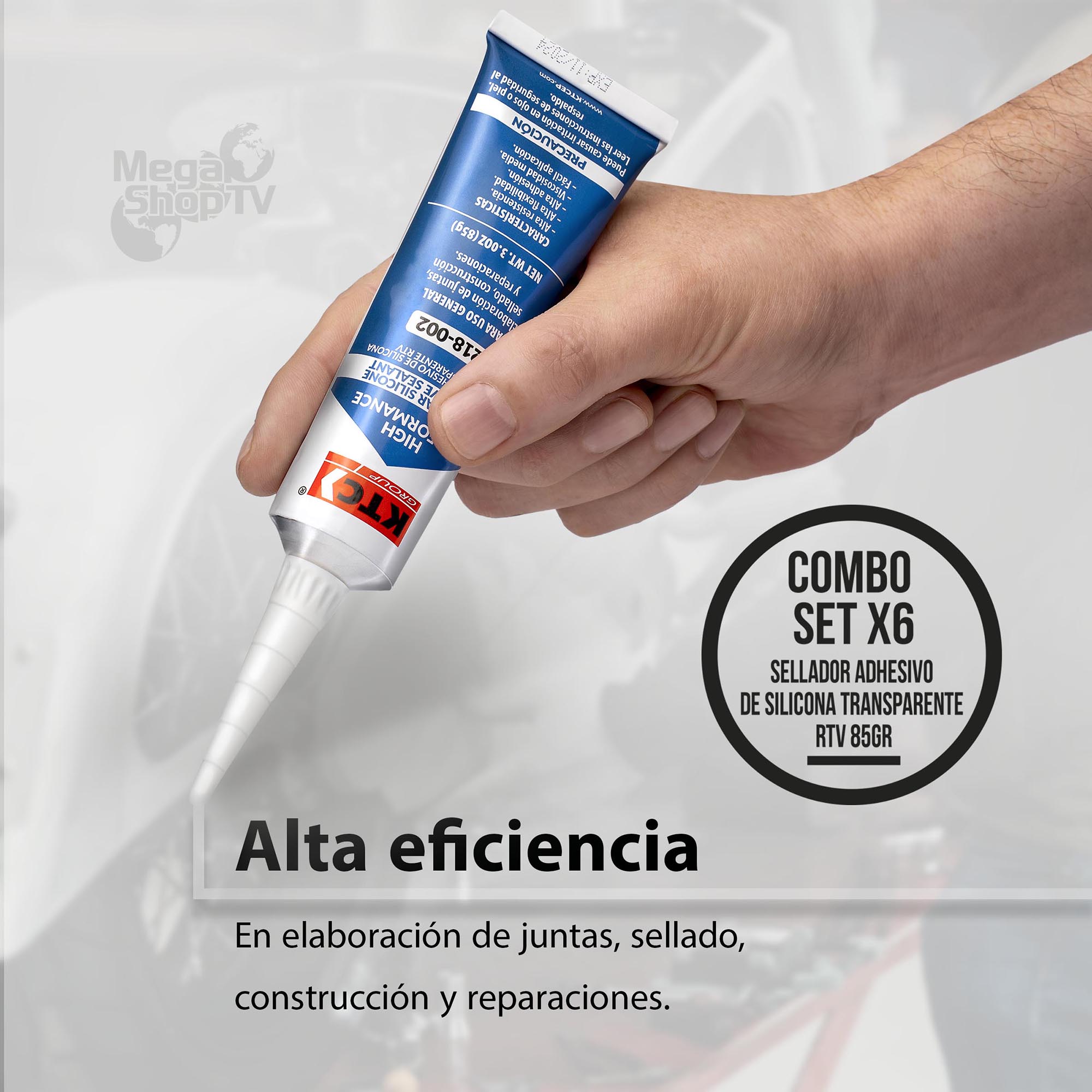 Silicona ultra grey gris RTV, Sellador Adhesivo 85g, KTC