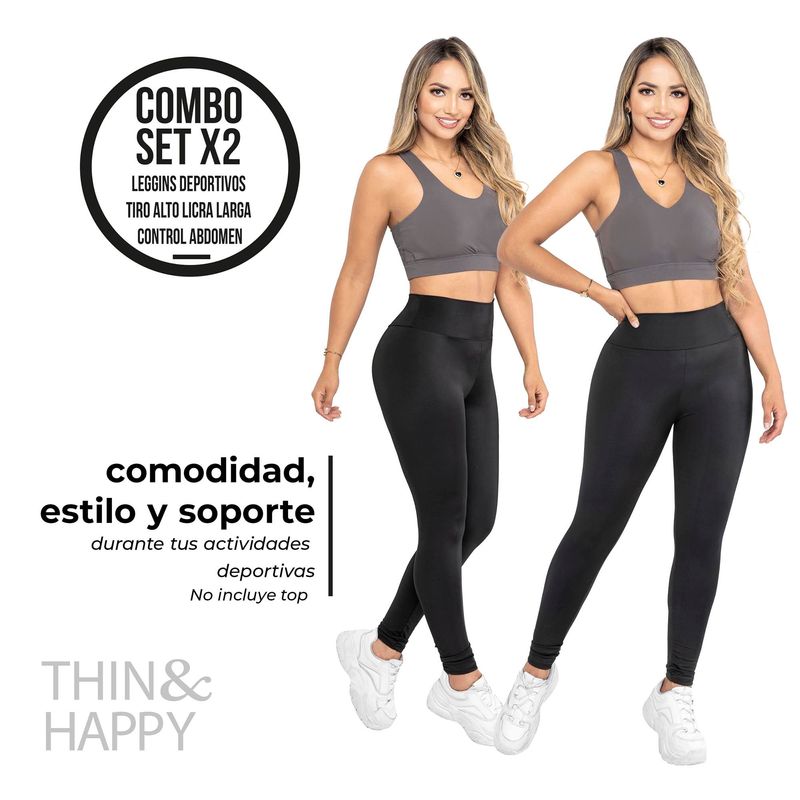 Leggins deportivo con control de abdomen bajo Ref. LP0591 - Reductoras