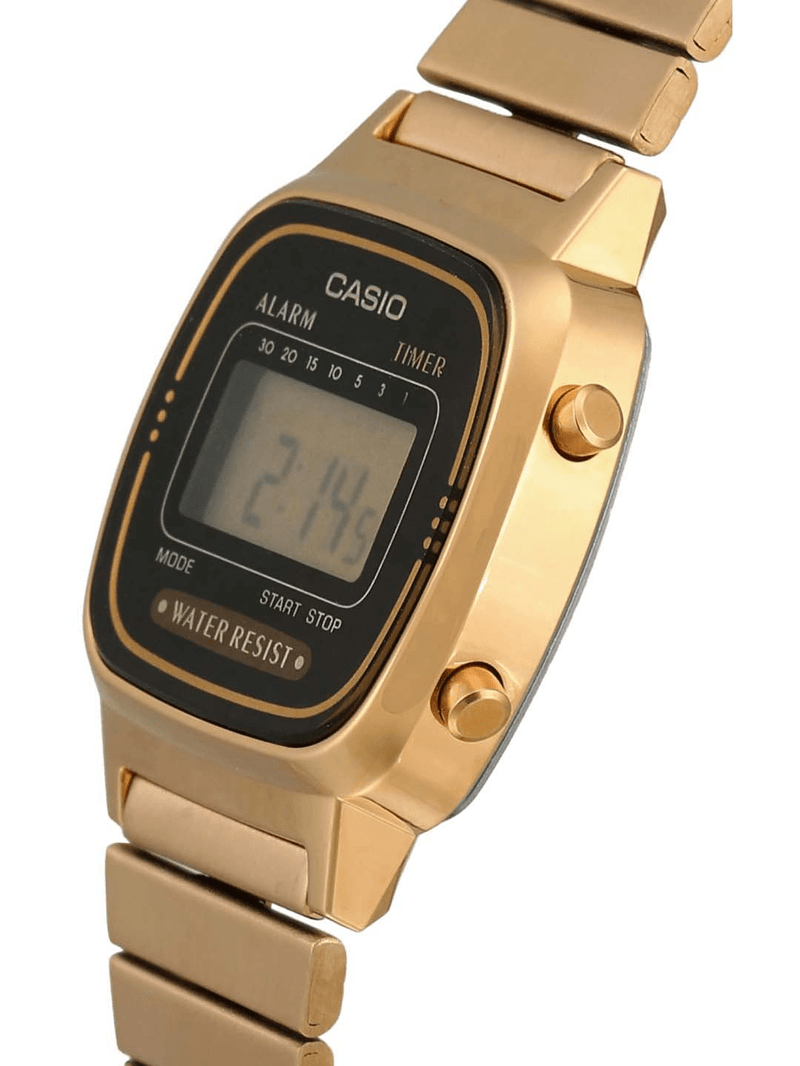 Reloj Casio Para Mujer Dorado Original La670wga-1df