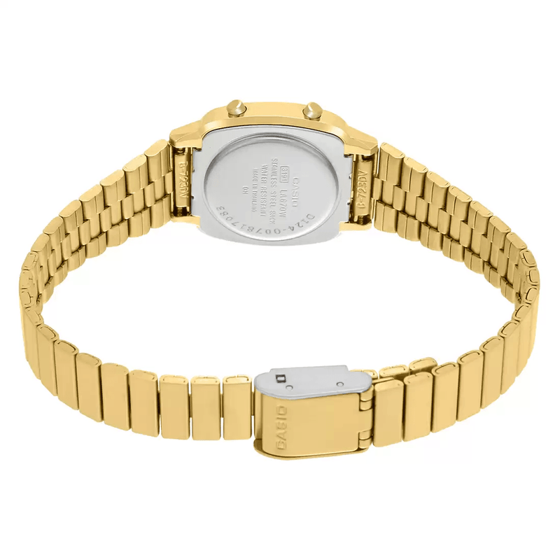 Reloj stainless steel back mujer online dorado