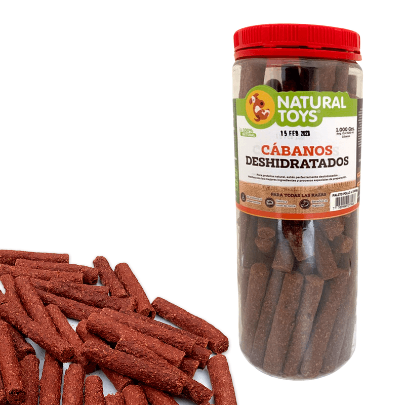 PALITO CABANO de POLLO NATURAL DESHIDRATADO Para Perros 1 KL