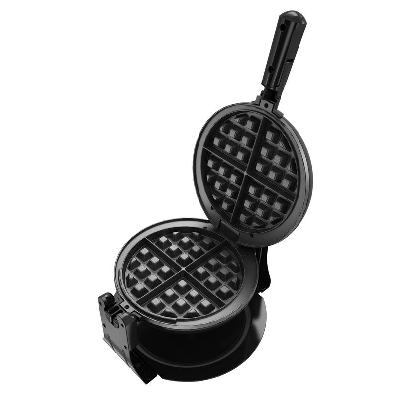 Waflera BLACK+DECKER Giratoria prepara 2 waffles a la vez