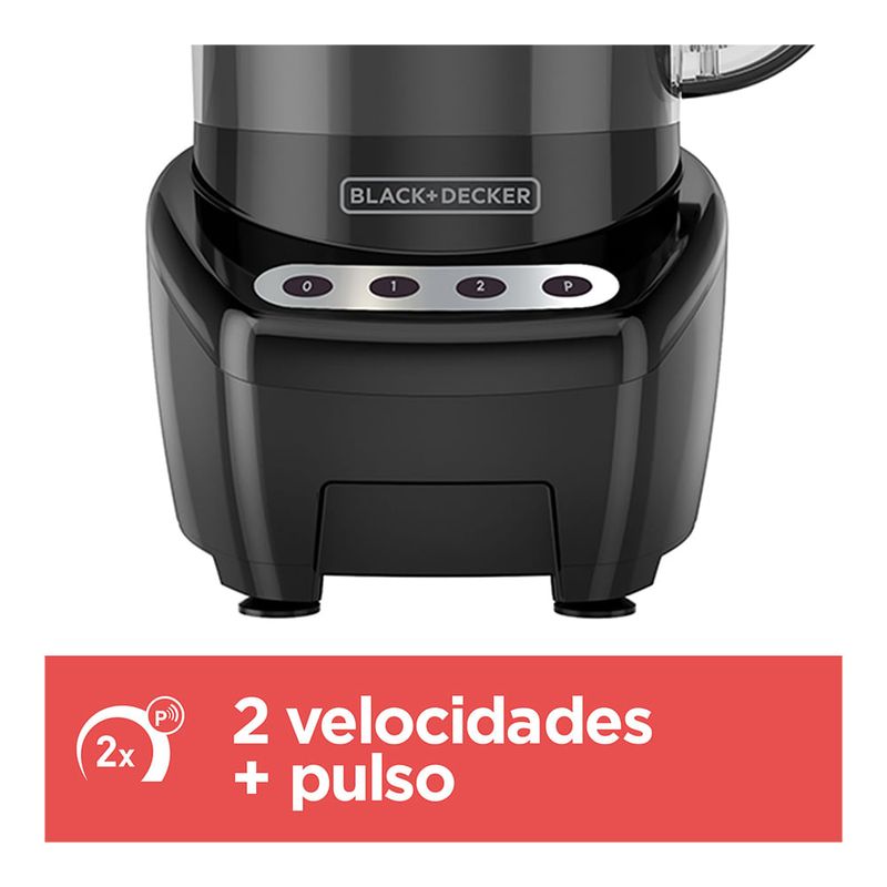 Procesador de alimentos Black + Decker FP4200B-LA negro pica, rebana y  rebana. - DE HOGAR